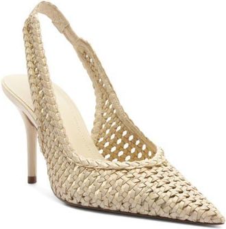 Arezzo Eva Slingback Stiletto Pump in Panacota at Nordstrom, Size 6.5