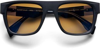 Etnia Barcelona Sunset Hills Polarized BKBL Mens Sunglasses Black Size 54