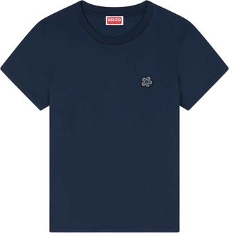 Kenzo T-Shirt mit Blumenapplikationen
