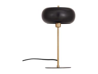 VENTE-UNIQUE.COM L&aacute;mpara de mesa metal negro, dorado