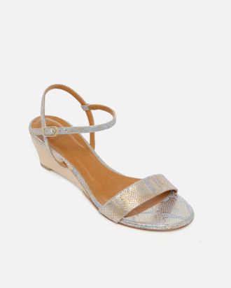 Coclico Womens Venti Demi-Wedge Sandal In Opal Python Print