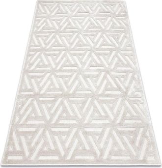 RugsX Rugsx - Carpet santo sisal 58503 geometric beige beige 140x190 cm