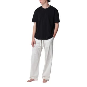 Tekla Short Sleeve Sleeping T-Shirt - male - Tekla - Pyjamas - Black - XL - Nightwear & Lounge