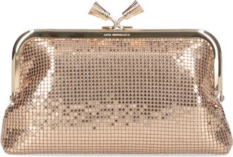 Anya Hindmarch Gold Maud Sequin Mesh Chain Pouch