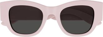 Alexander McQueen Grey Square Ladies Sunglasses AM0420S 005 50