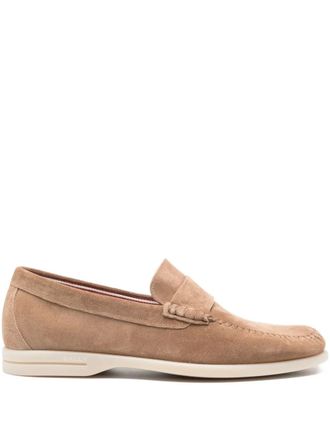Bally suede slip-on loafers - Brown