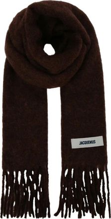 Jacquemus LEcharpe Carro Sjaal - Dames - Accessoires - Bruin - Maat: ONE Size Wol