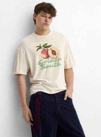 Djab Mens Fruit slogan graphic T-shirt Oversized fit