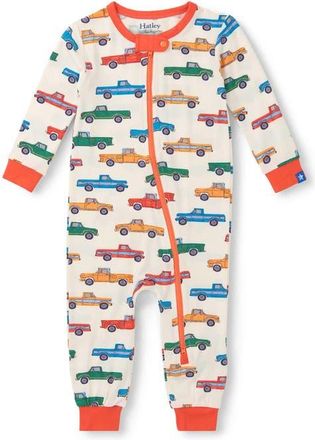Hatley Trucks Romper in Natural at Nordstrom, Size 18-24M