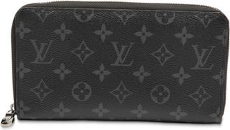 Louis Vuitton Black Pvc Leather Long Wallet (Bi-Fold) (Pre-Owned)