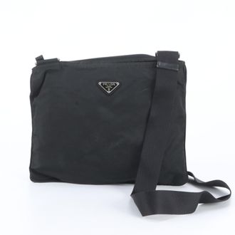 Prada Black Messenger Bag Shoulder Bag (Pre-Owned)