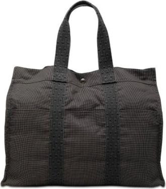Herm&egrave;s Pre-owned Tote Bags, female, Gray, Size: ONE SIZE Pre-owned Herline GM Tote