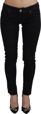 Acht Womens Skinny Jeans - Black Cotton - Size 26 (Waist)