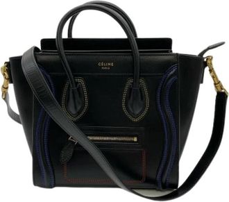 Celine Pre-owned Vintage Tote Bag - Dames - Vintage Shopper - Zwart - ONE Size - Leer - Vintage