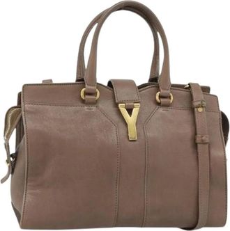 Saint Laurent Pre-owned Vintage Hand Bag - Dames - Vintage Handtas - Bruin - ONE Size - Leer - Vintage
