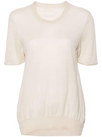 Zadig&Voltaire perforated-wings cashmere jumper - Neutrals
