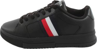 Tommy Hilfiger Supercup Sneakers - Heren - Sneakers - Zwart - 40 EU - Schoenen