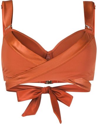 Marlies Dekkers Cache Coeur padded bikini top - women - Recycled Nylon/Spandex/Elastane - 75D - Orange
