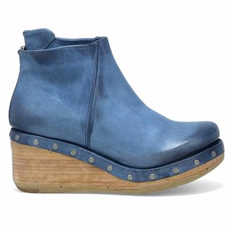A.S.98 Womens Savina Wedge Bootie In Denim
