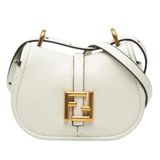 Fendi Pre-owned Mini Bags, female, White, Size: ONE SIZE Pre-owned Cmon Crossbody Bag