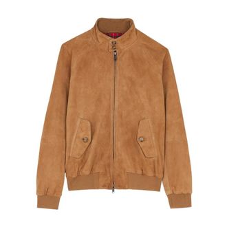 Baracuta Leather Jackets, male, Brown, Size: 2XS G9 Suede Jacket