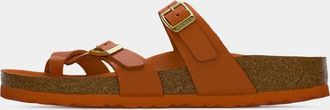 Birkenstock Womens Mayari Lena Amalfi Sandals In Kurkuma