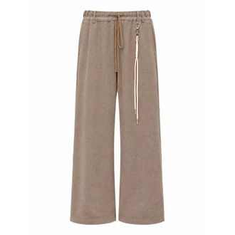 Song for the Mute Relaxed Lounge Pant - Heren - Broeken - Paars - Maat: M Fleece