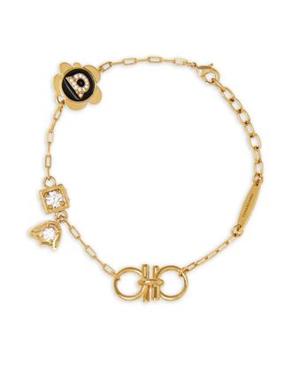Ferragamo gancini charm bracelet - Gold