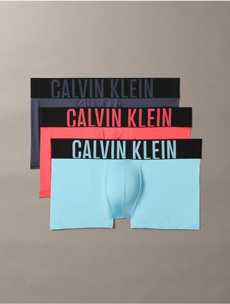 Calvin Klein Mens Intense Power 3-Pack Low Rise Trunk - Multi - XL