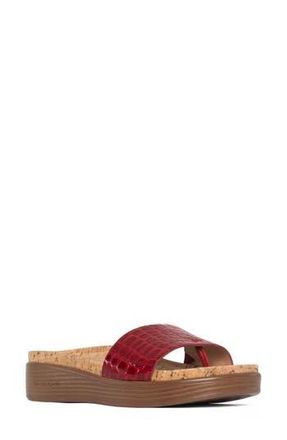 Donald J Pliner Fiji Suede Slide Sandal in Tomato/Tomato at Nordstrom Rack, Size 5.5