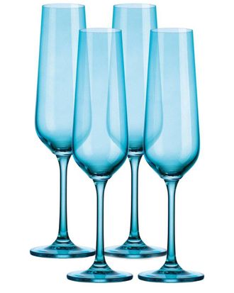 Godinger Set Of 4 Sheer Flutes