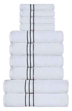 Superior 10-Piece Turkish Cotton Towel Set in Teal at Nordstrom Rack, Size 10 Piece Set