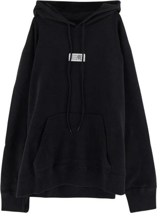 Maison Margiela Logo Hoodie - Heren - Hoodies - Zwart - M - Katoen - Hoodies & sweatvesten