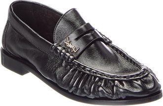 Saint Laurent Le Shiny Leather Loafer
