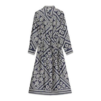 Oltre Dames, Jurken, Blauw, Maat: L Satijn