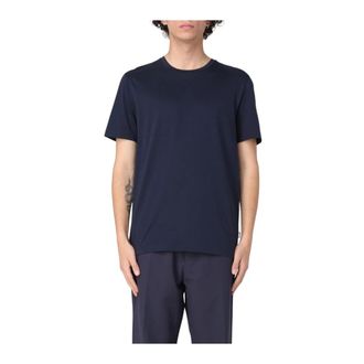 HUGO BOSS T-Shirts, male, Blue, 2XL, Short Sleeve Crew Neck TShirt