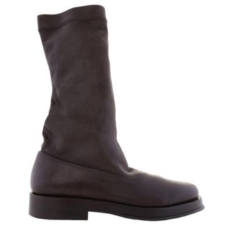 Ferragamo Furseo Nappa Sock Boots, Size 9 E