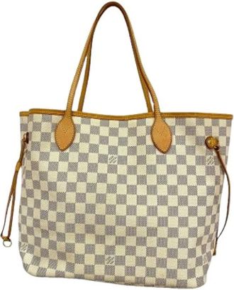 Louis Vuitton Pre-owned Vintage Tote Bag - Dames - Pre-owned - Beige - Maat: ONE Size Zijde