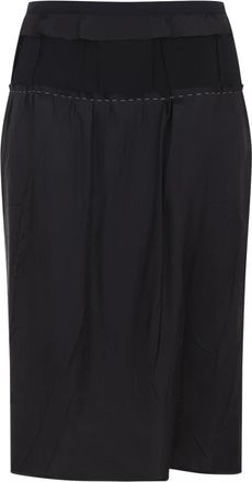 Maison Margiela Kokerrok - Dames - Kokerrokken - Zwart - 2XS - Leer - Rokken