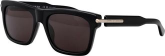 Alexander McQueen Stijlvolle zonnebril Am 0495S - Heren - Zonnebrillen - Zwart - 55 MM - Accessoires