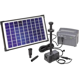 Esotec 101774 Napoli led kit pompa solare con illuminazione, con batteria tampone - Esotec