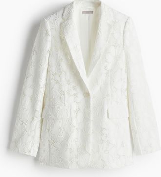 H&M Blazer aus Spitze - White