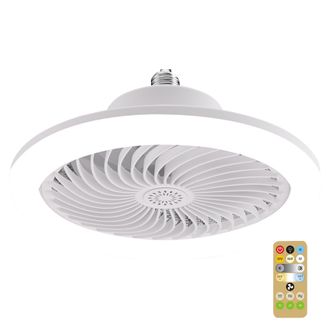 OEM Ventilador De Dormitorio Inteligente Con Control Remoto Led, Modelo Grande, Iluminaci&oacute;n Ambiental Regulable, Base E27, Difusor De Aceites Esenciales, 