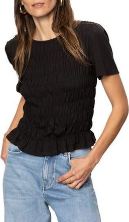 Sanctuary Better Together Smocked Top in Black at Nordstrom Rack, Size Xx-Small