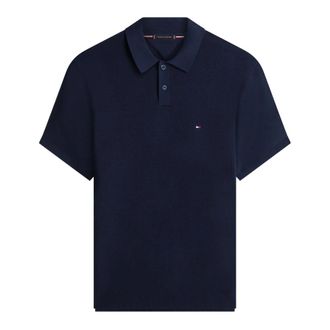 Tommy Hilfiger Polo Shirts, male, Blue, Size: XL Cool Touch Structure Polo