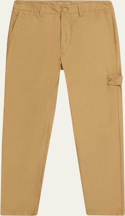 Stone Island Ghost Cotton Mid-Rise Straight-Leg Pants