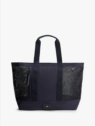 Tommy Hilfiger Mesh Panel Beach Tote Bag