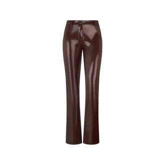 Freddy Pantaloni WR.UP vita regular a zampa in tessuto latex