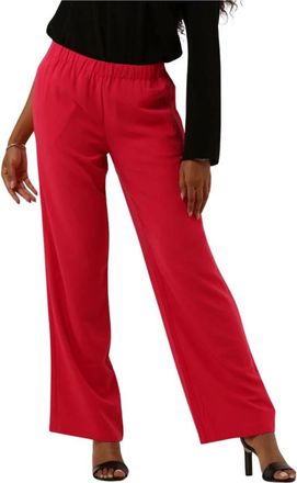 Modstr&ouml;m Perry Broek - Dames - Wijde Broeken - Roze - S - Polyester - Broeken