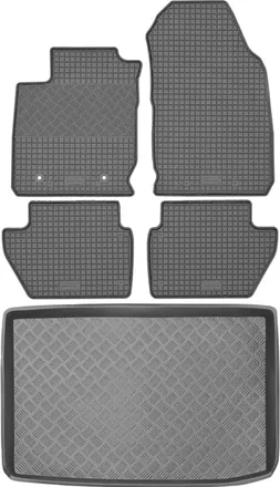 OEM Juego De Alfombrillas De Goma Para Coche Y Alfombrilla Para Maletero Del Fiat Ecosport Crossover De 2019